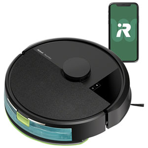 iRobot Roomba 105 Combo Robot Vacuum & Mop for Multi-Surface with 70X Suction, Wi-Fi, ClearView LiDAR - Black