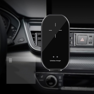 Wireless Car Charger, Auto-Clamping Phone Mount, Fast Charging, Qi Technology, Air Vent Holder Compatible with iPhone/Samsung Galaxy(Black)