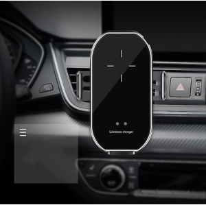 Wireless Car Charger, Auto-Clamping Phone Mount, Fast Charging, Qi Technology, Air Vent Holder Compatible with iPhone/Samsung Galaxy(Silver)