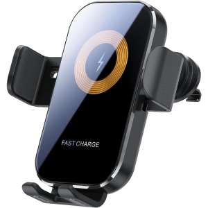 Wireless Car Charger,15W Fast Charging Auto-Clamping Wireless Car Charger Mount Air Vent Cell Phone Holder Compatible iPhone / Samsung Galaxy(Black)