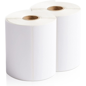 MotionGrey 2 Pack 4x6 Direct Thermal Shipping Labels 500 Labels/Roll, White Permanent Adhesive, Compatible with Rollo Zebra Printers for UPS FedEx Canada Post