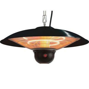 EnerG+ HEA-21522 Hanging Electric Infrared Heater - 5,100 BTU - Black