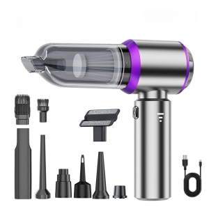 Cordless Mini Handheld Vacuum for Car and Home with 15000Pa Suction, Type-C Fast Charging, 7 Accessories