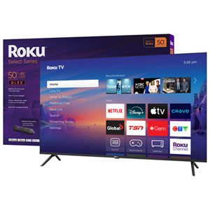 Roku Select Series 50" 4K UHD HDR10 QLED Dolby Audio Roku OS Smart TV (50R5C5CA) - 2025 - Great for Streaming - Only at Best Buy