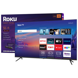 Roku Select Series 55" 4K UHD HDR10 QLED Dolby Audio Roku OS Smart TV (55R5C5CA) - 2025 - Great for Streaming - Only at Best Buy