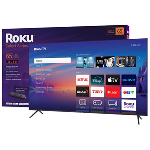 Roku Select Series 65" 4K UHD HDR10 QLED Dolby Audio Roku OS Smart TV (65R5C5CA) - 2025 - Great for Streaming - Only at Best Buy