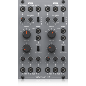 Behringer 112 DUAL VCO Legendary Analog Dual VCO Module for Eurorack