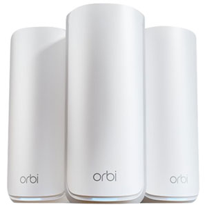 NETGEAR Orbi Whole Home Mesh Wi-Fi 7 System (RBE873-100CNS) - 3 Pack