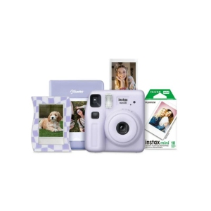 Fujfilm INSTAX MINI SE Instax Camera Bundle - Purple