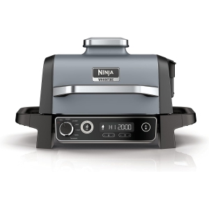 Ninja Woodfire 7-in-1 Outdoor Grill, Master Grill, BBQ Smoker, & Outdoor Air Fryer with Woodfire Technology, Ninja Woodfire Pellets, and Premium Grill Cover, OG701LWC , Black