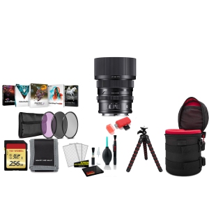 Sigma 50mm f/2 DG DN Contemporary Lens (Leica L) with Tripod and More