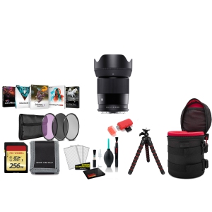 Sigma 23mm f/1.4 DC DN Contemporary Lens (Leica L) with Tripod and More