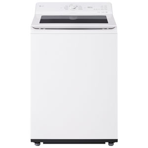 LG 5.6 Cu. Ft. (IEC) Top Load Agitator Washer with ThinQ, TurboWash, and Turbo/Speed Wash - Energy Star (WT8205CW) - White