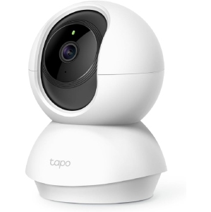 TP-Link Caméra de sécurité intérieure Smart Pan/Tilt, 360° Suivi des mouvements, 1080p Complet HD WiFi Caméra pour Pet/Baby, Vision nocturne, 2-Way Audio, 128 GB Entreposage local, travaux avec Alexa & Google