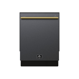 Forno Romano Espresso 24" 49dB Front-Control Stainless Steel Tub Dishwasher ENERGY STAR - Black Finish