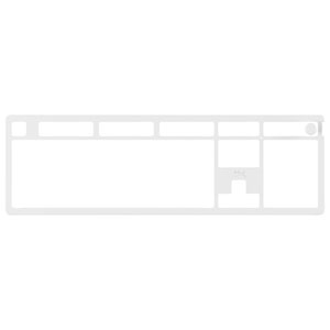 HyperX Alloy Rise Full-Size Top Plate & Knob - White