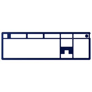HyperX Alloy Rise Full-Size Top Plate & Knob - Navy