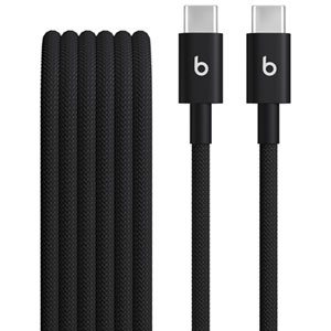 Beats By Dr. Dre 1.5m (4.9 ft.) USB-C to USB-C Woven Cable (MDGA4LL/A) - Bolt Black
