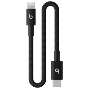 Beats By Dr. Dre 0.2m (0.65 ft.) USB-C to Lightning Woven Cable (MEQM4LL/A) - Bolt Black