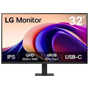 LG 32" QHD 100Hz 5ms GTG IPS LCD Monitor (32U631A-B) - Black