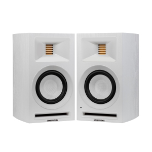 Fluance Ri71 Stereo Powered Bookshelf Speakers with AMT Tweeters, 5" Drivers, 120W Amp - HDMI, Bluetooth, RCA & Sub Out