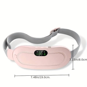 Coussin Chauffant Sans Fil Portable, Coussin Chauffant Pour Les Maux De Dos Avec 3 Niveaux De Chaleur Et 3 Modes De Massage Par Vibration Enveloppement Ventre A Chauffage Rapide Electrique Portable