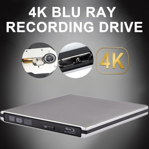 Genuine Burner External USB 3.0 Super Slim DVD BD Recorder Drive Silver