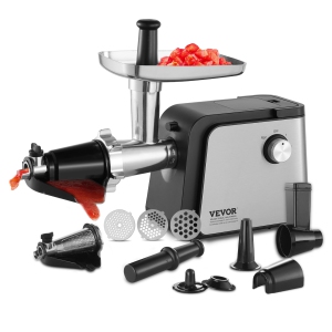 VEVOR Electric Tomato Strainer, 500W Tomato Sauce Maker Machine, 4.9 LBS/Min Food Strainer and Sauce Maker, Pure Copper Motor Food Mill with Reverse Function for Tomato Strawberry