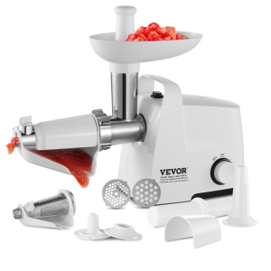 VEVOR Electric Tomato Strainer, 300W Tomato Sauce Maker Machine, 4 LBS/Min Food Strainer and Sauce Maker, Pure Copper Motor Food Mill with Reverse Function for Tomato Strawberry