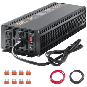 VEVOR 2500W Sump Pump Battery Backup System, LCD Display, Auto Switches to Battery Inverter Power for Continuous Sump Pump Operation, Sump Pump Battery Backup Inverter