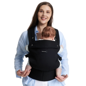Porte-bébé Momcozy - Porte-bébé ergonomique, confortable et léger pour 7-44lbs, facile à enfiler, idéal pour les parents mains libres, soutien lombaire amélioré