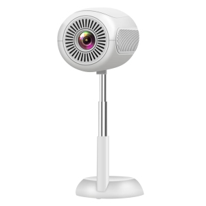 Mini Smart Projector with Wifi & Bluetooth,HD 1080P Outdoor Movie Projector with Stand,90°Adjustable Portable Android Projector
