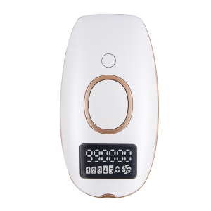 Laser Hair Removal Unit with 1 Shaver, Painless Laser Hair Removal Unit, Permanent Hair Removal IPL System 990000 Light Pulse Whole Body Epilator, Unisex Epilator white