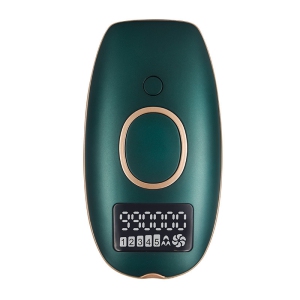 Laser Hair Removal Unit with 1 Shaver, Painless Laser Hair Removal Unit, Permanent Hair Removal IPL System 990000 Light Pulse Whole Body Epilator, Unisex Epilator Dark Green