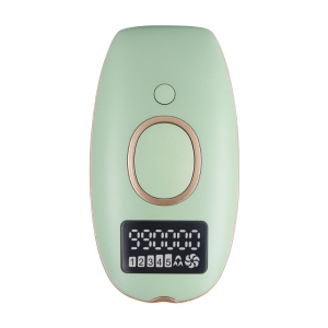 Laser Hair Removal Unit with 1 Shaver, Painless Laser Hair Removal Unit, Permanent Hair Removal IPL System 990000 Light Pulse Whole Body Epilator, Unisex Epilator Light green