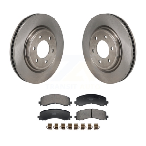 Front Disc Brake Rotor Ceramic Pad Kit For Ford F-150 Bronco Expedition Lincoln Navigator K8T-104717