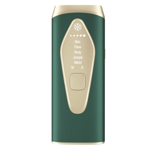 IPLT Epilator Intense Pulsed Light Therapy Hair Removal Device 5 Adjustable Speeds Portable Epilator (Green)