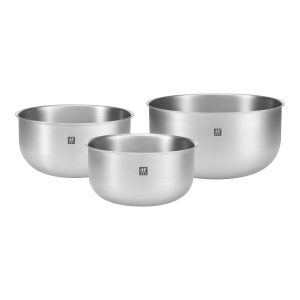 ZWILLING Prep 3 Piece 18/10 Stainless Steel Bowl Set, Silver