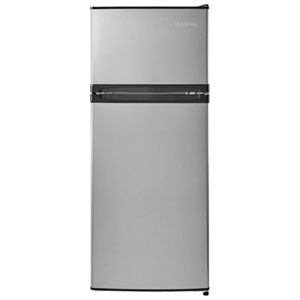 Insignia 4.5 Cu. Ft. 18.7" Freestanding Top Mount Compact Fridge (NS-CF43TMSS6-C) - Stainless Steel Look