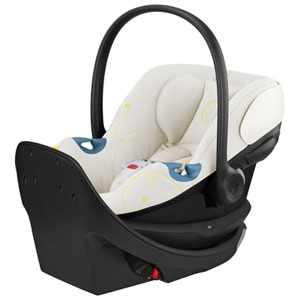 Cybex Aton G Swivel Rear-facing Infant Car Seat with SensorSafe - Seashell Beige