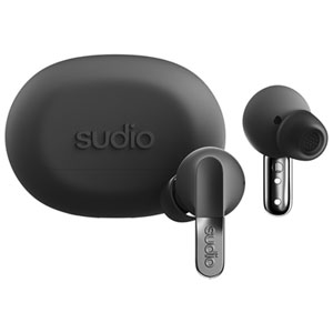 Sudio N3 Écouteurs audio intra-auriculaires à réduction de bruit véritablement sans fil - Noir