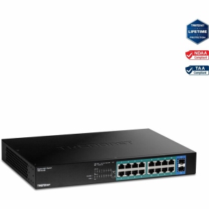 TRENDnet TPE-TG182 18-Port Gigabit PoE+ Switch (TPETG182)