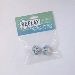Atlas Games Replay Workshop: Classic Marble Recycled Percentile Dice