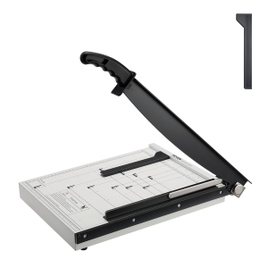 VEVOR Paper Cutter, Guillotine Trimmer, 15" Cut Length, 16 Sheets Capacity, Heavy Duty Guillotine Paper Cutter with Guard Rail/Blade Lock for Cardstock/Cardboard, Paper Trimmer