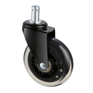 VEVOR Office Chair Wheels, Set of 5, 3 inch Caster Wheels Replacement for Hardwood Floors and Carpet, Heavy Duty Computer Gaming Desk Casters with 130 lbs Load Capacity, Universal