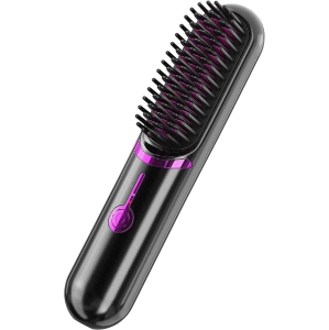 Hair Straightener Cordless USB Charging Mini Wireless Hair Straightener for Women and Men Comb Curl Straight Dual Use Travel Portable
