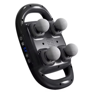 Massager for pain relief in back, legs, neck, shoulders and body, massage gun deep tissue, muscle massager 20 intensities and 6 massage modes, 4 head back