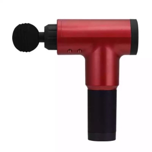 Fascia Gun Deep Muscle Relaxation Massage Gun Fascia Massage Gun for Pain Relief Neck and Back Impact Massager with 6 Levels and 4 Massage Heads (Color:red)