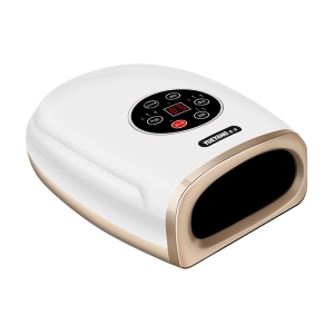 Hand massager rechargeable palm care instrument kneading finger decompression electric physiotherapy instrument home use——white