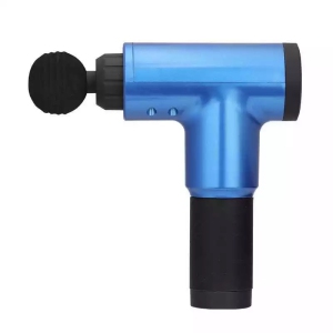 Fascia Gun Deep Muscle Relaxation Massage Gun Fascia Massage Gun for Pain Relief Neck and Back Impact Massager with 6 Levels and 4 Massage Heads (Color:blue)